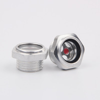 Jauge de niveau d'huile en acier inoxydable/alliage d'aluminium/laiton, ronde ou hexagonale, durable