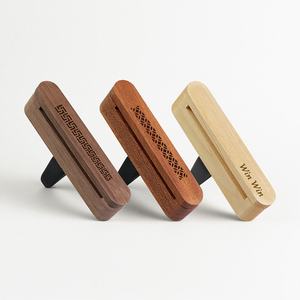 Modern Wooden Car Air Freshener Vent Clip <strong>Walnut</strong> Cologne Men'S Perfume Mini Perfumes, Originales <strong>Essential</strong> <strong>Oil</strong> Car Accessories - Product Image 1