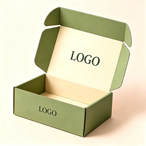 Eco Friendly Double Side Printed Corrugated Mailer <b>Box</b> Custom Logo Sustainable Paper Packaging for Cosmetic Shipping Wholesale - Product Image 1