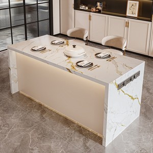 Encimeras de cocina de cuarcita romana blanca brasileña natural de diseño moderno y mesa de <span class=keywords><strong>bar</strong></span> familiar para hoteles - Product Image 2