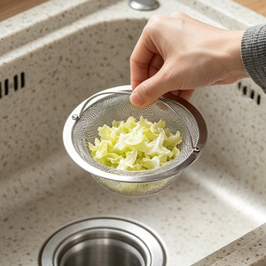 Stainless Steel Sink Strainer Basket With Mesh Filter For Kitchen Drain Drainer Anti Clog Food Strainer - Product Image 3