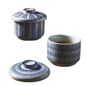 NEWELL-Cuenco de cerámica <span class=keywords><strong>con</strong></span> diseño de onda azul de 7oz <span class=keywords><strong>con</strong></span> tapa para sopas, fideos, postres y más estilo japonés - Product Image 3