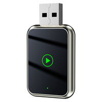 Adaptateur sans fil 2-en-1 CarPlay et Android Auto, adaptateur de connexion automatique à faible latence adapté à tous les modèles de voitures.