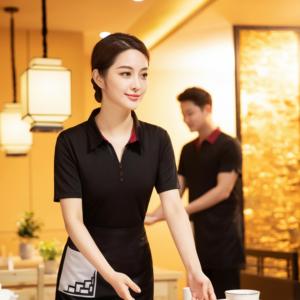 Uniforme <span class=keywords><strong>de</strong></span> serveur <span class=keywords><strong>de</strong></span> restaurant, hôtel, avec logo personnalisé, <span class=keywords><strong>robe</strong></span> <span class=keywords><strong>de</strong></span> <span class=keywords><strong>serveuse</strong></span> - Product Image 5
