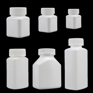 30ml 60ml 70ml 150ml 250ml 300ml Rỗng vuông chai nhựa Rắn bột <span class=keywords><strong>container</strong></span> <span class=keywords><strong>Pill</strong></span> chai với nắp cho dược phẩm - Product Image 1