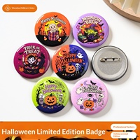 Broche bouton Halloween en étain, motifs mignons Citrouille, Squelette, Fantôme, Momie, Vampire, vente en gros en vrac, en stock, pour cadeaux de fête
