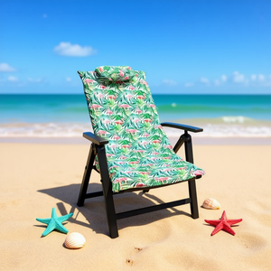 TUMBONA 50*120*4CM-2, Colchoneta de Playa con Cojines y Almohada de Esponja Cómodos para Uso en la Playa - Product Image 3