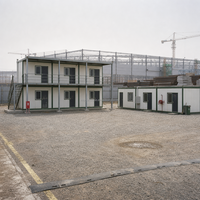 Maison conteneur préfabriquée à deux étages, bâtiment modulaire pour dortoir, camp de travailleurs, chantier de construction, 20 pieds, 40 pieds, acier