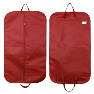 कस्टम प्रिंट रंगीन लोगो सस्ते लाल गैर बुना Foldable पुन: प्रयोज्य धूल परिधान भंडारण आदमी सूट कवर बैग संभाल के साथ और जिपर - Product Image 4