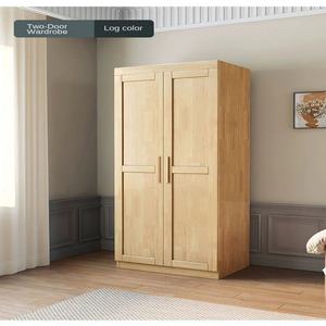 Armarios de Madera Maciza para Dormitorio, Modernos, Sencillos, con Múltiples Puertas, Armario de Almacenamiento de Madera - Product Image 4