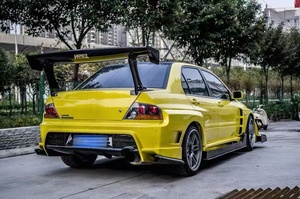 Baru <span class=keywords><strong>Mitsubishi</strong></span> <span class=keywords><strong>LANCER</strong></span> <span class=keywords><strong>EVO</strong></span> 7 8 9 Body Kit Upgrade VS gaya depan/belakang bumper sisi rok spoiler Hood - Product Image 2