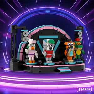<span class=keywords><strong>FNAF</strong></span> Five Nights at Freddy's Rock Stage con 4 Monstruos Divertidos, Set de Construcción de Bloques, Set de Juego, Figura de Acción, Modelo de Juguete - Product Image 3