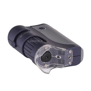 LARREX 70-140X LED UVライトポケット顕微鏡手動フォーカス付き新しいデザイン子供向けミニおもちゃ教育旅行観察 - Product Image 4