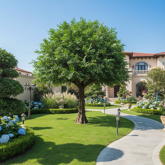 Whole Sale Artificial Banyan Decorative Tree Large Outdoor Artificial Ficus Trees for Garden Restaurant Sale