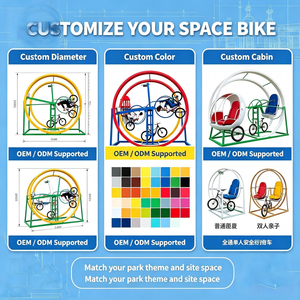 Giostre da Luna Park: Biciclette Volanti a Anello Singolo/Doppio, Attrezzature per Parchi Divertimento, Bici Volanti Monoposto/Biposto - Product Image 5