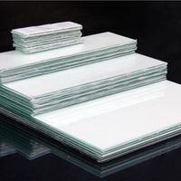 Plaque TLC SANPONT en gel de silice avec support en verre 5x20cm, épaisseur de revêtement 0,2-0,25mm, granulométrie 5-10 µm, pH
