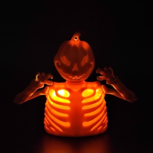 Decorazioni di <span class=keywords><strong>Halloween</strong></span>: Casa con <span class=keywords><strong>Scheletro</strong></span> Mobile a Forma di Zucca, Ornamenti Carini per Adolescenti, Accessori Festivi - Product Image 4