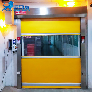 Porte pliante rapide pour salle blanche industrielle Porte en PVC à grande vitesse enroulable automatique - Product Image 3