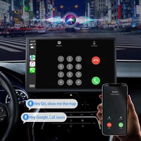 Nouveau 9 pouces Portable Carplay autoradio 4K + 1080P avant + caméra arrière HD Dash Cam WiFi BT voiture affichage Navigation sans fil Carplay
