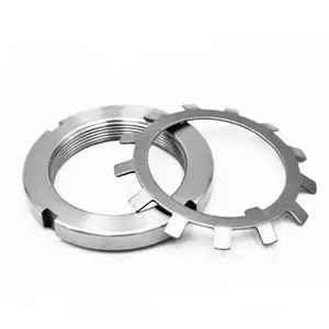 <span class=keywords><strong>Rondelle</strong></span> à denture externe en acier inoxydable 304 pour roulements à rouleaux coniques, <span class=keywords><strong>rondelle</strong></span> et écrou à fente - Product Image 1