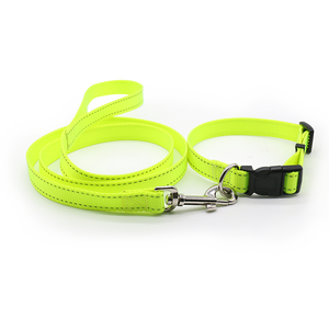 Custom Multi-Color Nylon Hondenhalsband Huisdier Riem Zware Eco-Duty Effen Patroon Kant Decoratie Westerse Stijl Gps Groothandel - Product Image 1