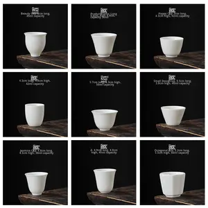 Tazza da Tè in Ceramica Bianca Moderna Ecologica, Lavabile in Lavastoviglie e Adatta al Microonde, per Ristoranti e Caffetterie, Capacità 40-80ml, Personalizzabile - Product Image 5