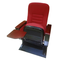 Chaise pliable de salle de conférence JY-612 avec coussin confortable et tablette d'écriture pour l'école, l'université et la formation
