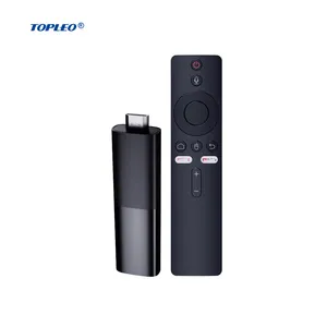 Topleo智能全地形车盒声控遥控器4k安卓13双WiFi电视棒认证安卓电视机顶盒