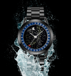 OEM Custom Logo Quartz Stainless Steel Men <b>Watch</b> Large Dial Waterproof Stars Moon Phase Wholesale <b>Cheap</b> Price From China - Product Image 2