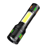 Lampe torche LED étanche 1000 lumens avec batterie 18650, corps en alliage d'aluminium, pour camping, patrouille et sécurité extérieure d'urgence
