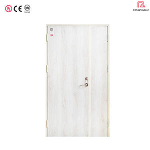 Modern tarzı 30-90 dakika yangına dayanıklı kapı ev ofis binası iç kapılar için ahşap yangın kapısı - Product Image 3