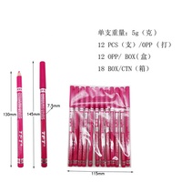 Crayon à lèvres et eye-liner 2-en-1 Aris Mineral longue tenue, waterproof, multicolore, en gros
