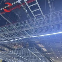 CE RoHS Panier de câblage en fil métallique à mailles personnalisées, Fourniture OEM pour la gestion des câbles de projet