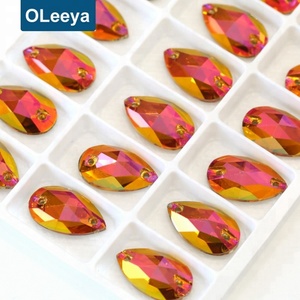 Cristales de Estrás AB 5A al por Mayor, 11*18mm, Forma de Lágrima, para Coser en Prendas de Mujer - Product Image 3