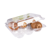 Boîte d'emballage de fruits en plastique de qualité alimentaire, boîte d'emballage de Kiwi à clapet pliable rectangulaire