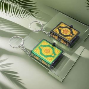 Quran Mini Book Keychain Classic <b>Key</b> <b>Ring</b> Pendant a Miniaturized Book-leafing Keychain Pendant - Product Image 3