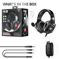 Headset Gaming: 7.1 Surround Sound - Memory Foam Cushion-untuk PC, PS4, PS5, Switch