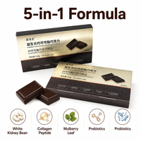 Chocolat minceur à base de fibres alimentaires à base de plantes OEM, favorise la santé digestive, chocolat probiotique White Yundou