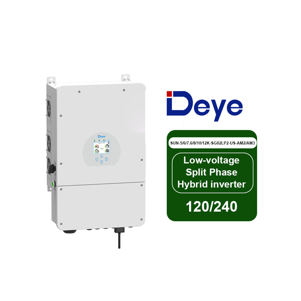 Deye SUN-12K-SG02LP2-US-AM3 Solar Inverter - 12kw Hybrid Power