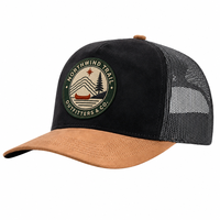Casquette de baseball respirante en suède à 5 panneaux avec logo brodé personnalisé, visière incurvée et fermeture snapback pour hommes et femmes