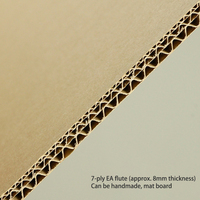 Carton en carton ondulé personnalisé en gros, feuille de carton kraft 3/5 plis, carton pour la fabrication de boîtes