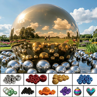 Ballon miroir gonflable géant en PVC pour décoration d'événements, sphère flottante brillante pour discothèque