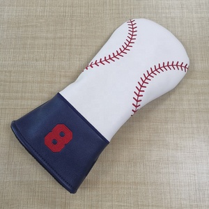 Couvre-chefs en bois de golf en cuir PU vintage avec logo personnalisé - Product Image 4