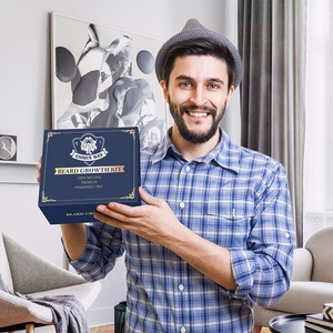 Hot Selling High Quality Grooming <strong>Care</strong> Organic Moisturizing <strong>Beard</strong> Growth Kit Custom Private Label <strong>Beard</strong> Growth Kit