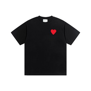 <span class=keywords><strong>T</strong></span>-shirt da uomo di alta qualità 100% cotone a manica corta vestibilità regolare girocollo, stile lusso firmato, lavorato a maglia, popolare a <span class=keywords><strong>Parigi</strong></span> - Product Image 4