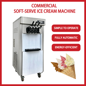 Machine à cornets de crème glacée entièrement automatique, équipement de comptoir pour cornets de crème glacée, machine à crème glacée aux fruits tricolore - Product Image 2