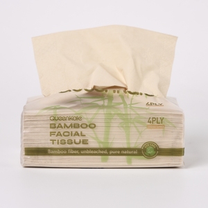 Soft Pack 4 Ply 100% Bamboo Pulp <b>Facial</b> <b>Tissue</b> Home Use Travel Sport Box Layer Style - Product Image 2