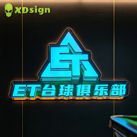 XDSIGN LED personnalisable rapide, nouveau style américain Abyss, livraison rapide, design personnalisé, extérieur, pour animalerie, bar, food truck et salle de sport