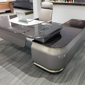 Scrivania moderna ufficio High-End presidente direttore contemporanea in legno scrivania per il <span class=keywords><strong>lavoro</strong></span> a <span class=keywords><strong>casa</strong></span> - Product Image 6