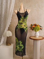 TW 2026 Op maat gemaakte dames halter bikini set met effen kleur, lage taille, thongs en doorschijnend bloemenprint zwempak